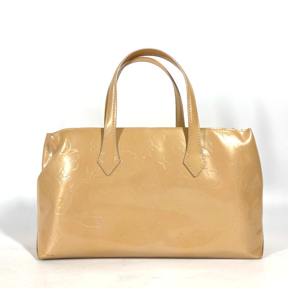 LOUIS VUITTON Tote Bag M91642 Monogram Vernis beige Monogram Vernis Wilshire PM Women Used