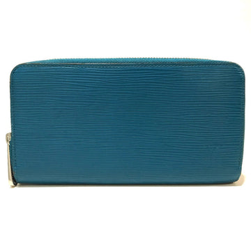 LOUIS VUITTON Long Wallet Purse M60311 Epi Leather blue Epi Zippy wallet unisex(Unisex) Used