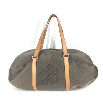 LOUIS VUITTON Boston Duffel bag M93064 Damier Jean Canvas khaki Damier Jean Akatan mens Used
