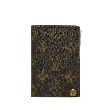 Louis Vuitton Monogram Portcourt Credit Card Case M60937 Brown PVC Leather  Louis Vuitton