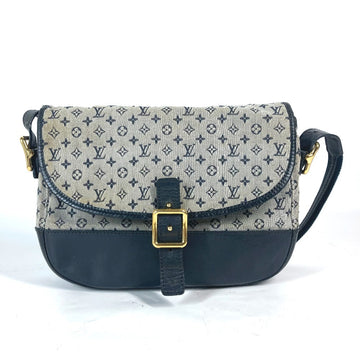 LOUIS VUITTON Shoulder Bag M92670 Monogram mini canvas Navy Monogram mini Belanger Women Used