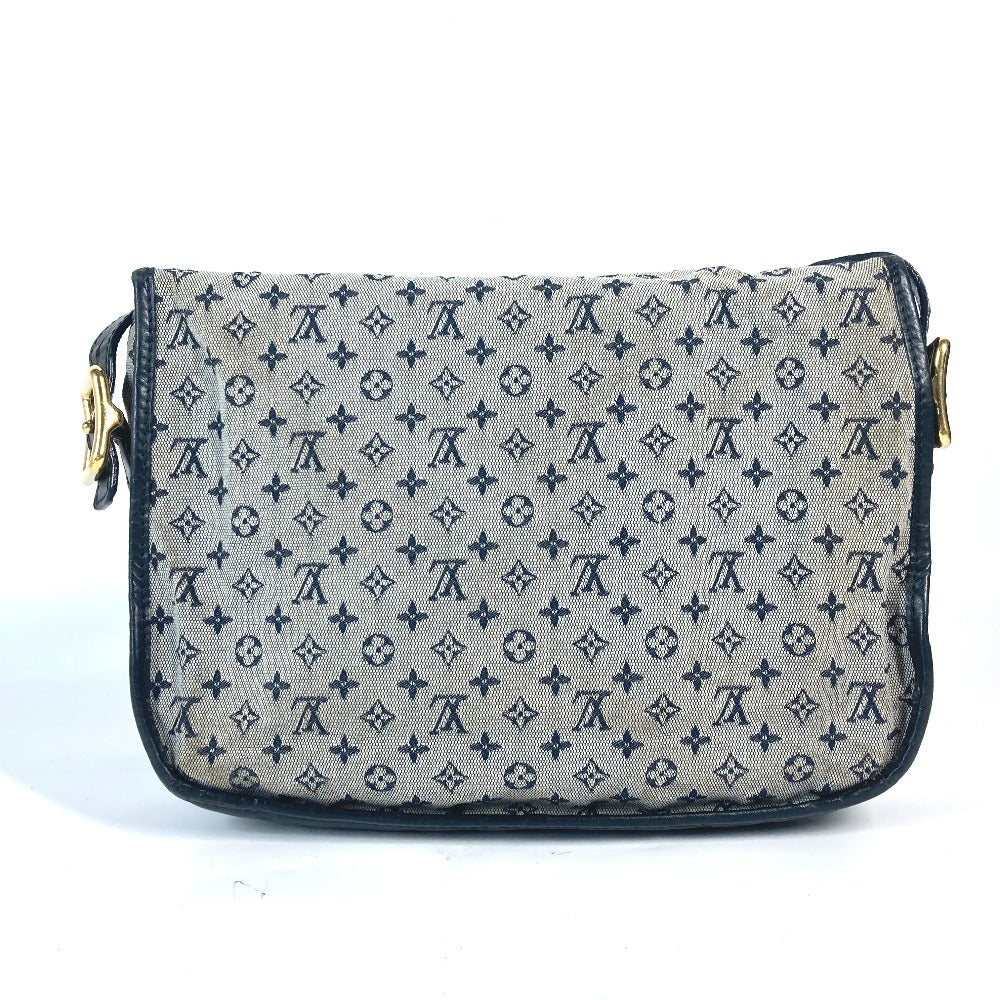 LOUIS VUITTON Shoulder Bag M92670 Monogram mini canvas Navy Monogram mini Belanger Women Used