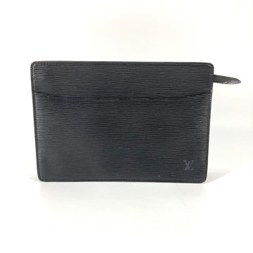 LOUIS VUITTON business bag M52522 Epi Leather black Epi Pochette homme mens Used