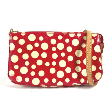 LOUIS VUITTON Shoulder Bag M91428 Patent leather Red Vernis Yayoi Kusama collaboration Dot Infinity Pochette Accessories Women Used