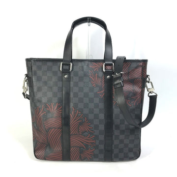 LOUIS VUITTON Tote Bag ‚m41717 Damier Grafitto Canvas black Christopher Nemeth PM Tadao mens Used