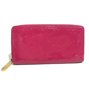 LOUIS VUITTON Long Wallet Purse M91597 Monogram Vernis pink Monogram Vernis Zippy wallet Women Used