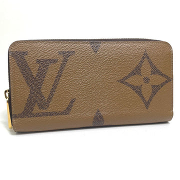 LOUIS VUITTON Long Wallet Purse M69353 Monogram canvas Brown Monogram Giant Zippy wallet Women Used