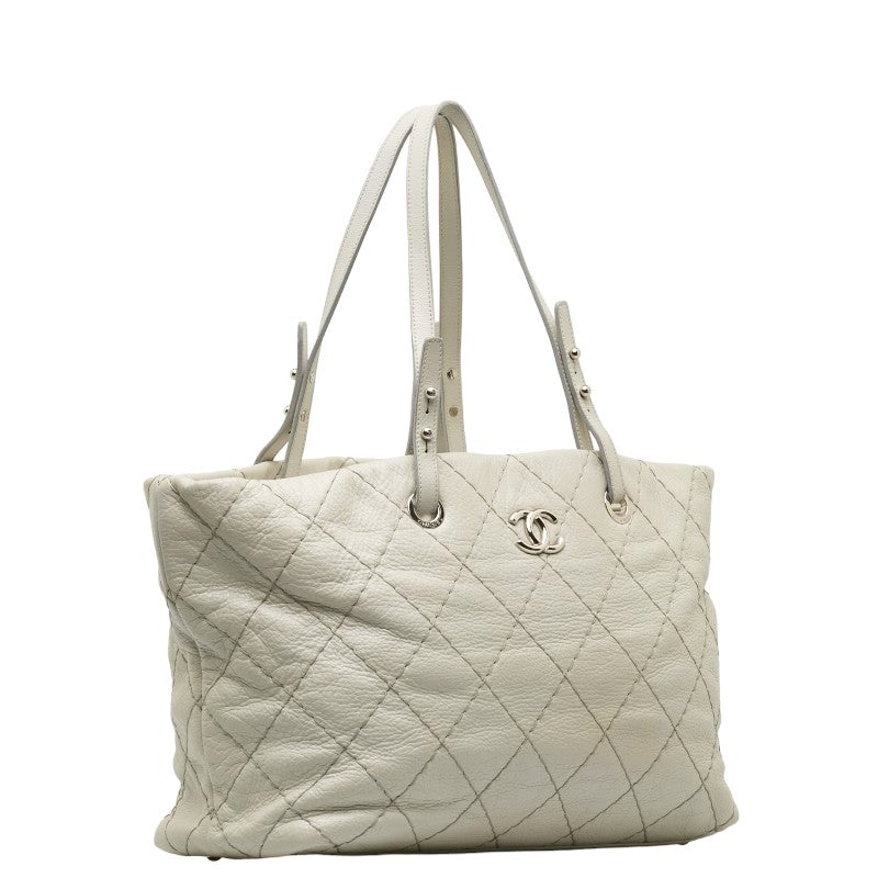 Chanel Matrasse Cocomark Shoulder Bag Tote Bag Leather