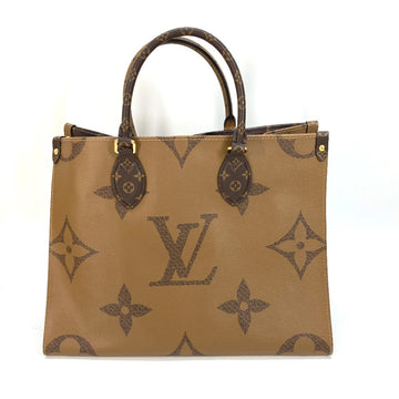 LOUIS VUITTON Tote Bag M45321 Monogram reverse canvas Brown Monogram On the Go MM Women Used