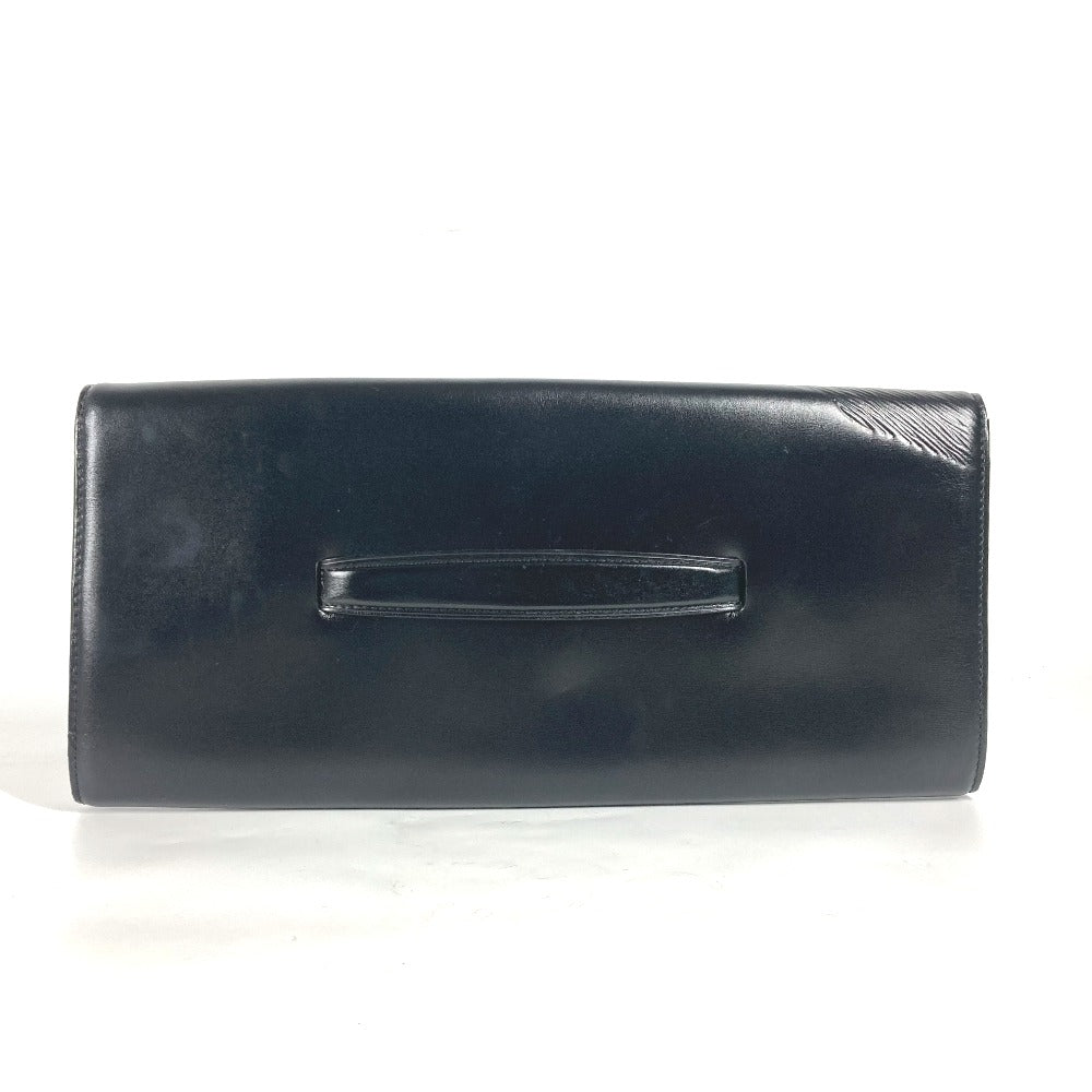 LOUIS VUITTON Clutch bag leather black Opera Aeghe LV logo Women Used