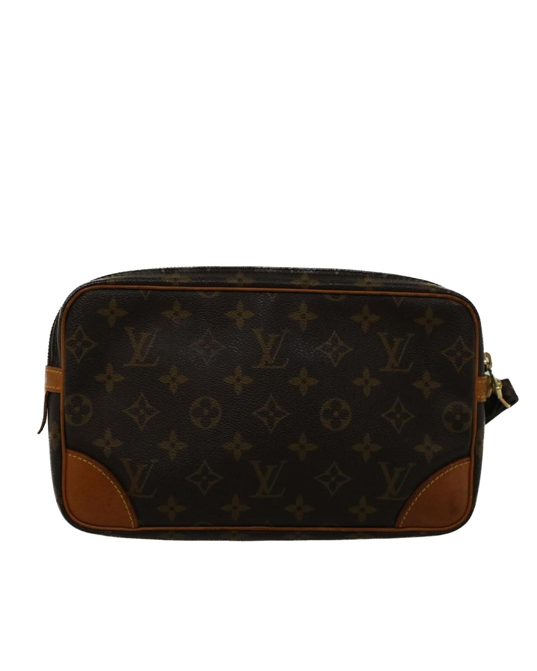 Monogram Canvas Clutch Bag with Dragonne