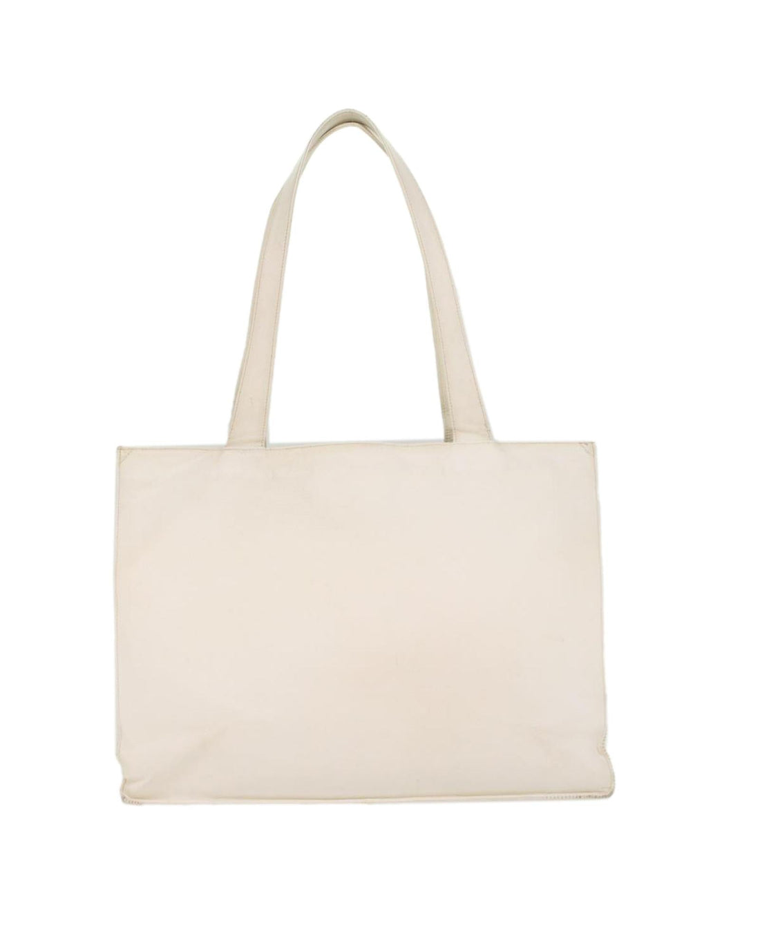 White Caviar Skin Tote Bag with CC Logo
