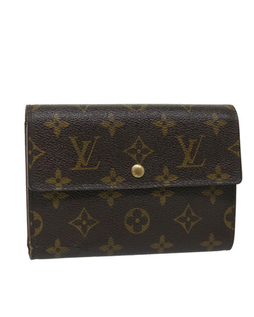 Monogram Trifold Canvas Wallet with Clasp Button - CD Rank