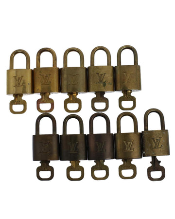 Gold Tone Padlock Accessory