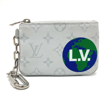 LOUIS VUITTON Coin case M67809 Monogram canvas white Coin Pocket Wallet Zipped pouch PM unisex(Unisex) Used