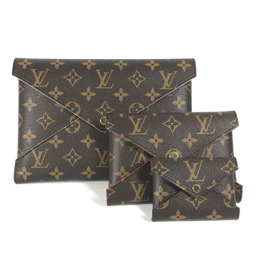 LOUIS VUITTON Clutch bag M62034 Monogram canvas Brown Monogram Pochette Kirigami Women Used
