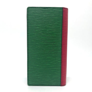 LOUIS VUITTON Long Wallet Purse M68718 Epi Leather Blue x red x green Epi Portefeuille Brother NM Women(Unisex) Used