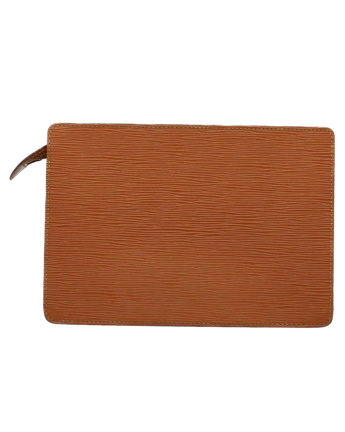 Brown Epi Leather Clutch Bag with Dust Bag