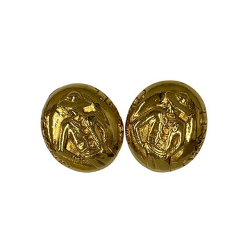 Gold Clip-On Earrings with Iconic Elegance