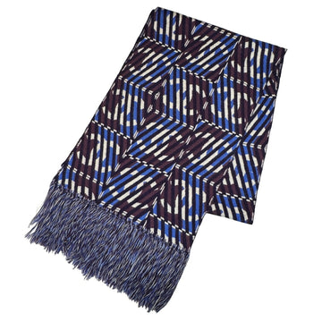 Luxurious Cashmere Shawl in Captivating Purple and Blue Tones