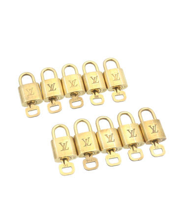 Padlock 10set Padlock Gold Tone LV