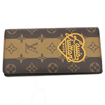 LOUIS VUITTON Long Wallet Purse M81008  Monogram canvas Brown Monogram NIGO collaboration Portefeuille Brazza mens Used
