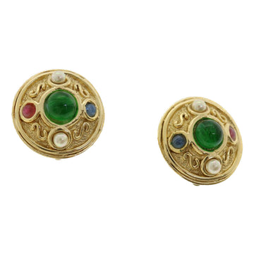 Gold Metal Dior Earrings
