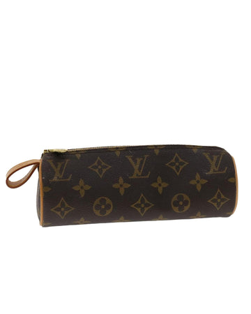 Monogram Canvas Pouch with Metal Fittings