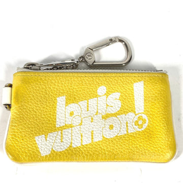 LOUIS VUITTON Coin case M80845 leather yellow Everyday LV Pochette Cre mens Used