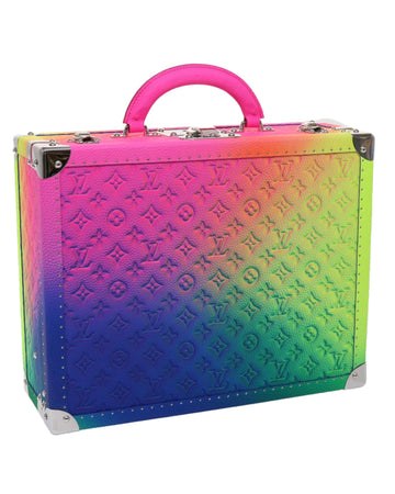 Multicolor Trunk with Dust Bag and Key