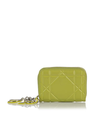 Quilted Leather Zip Coin Purse