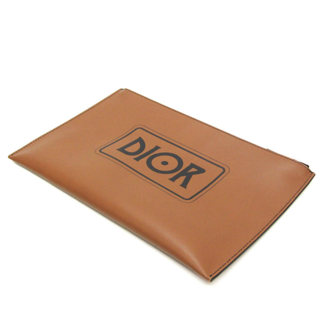 Elegant Brown Leather Clutch