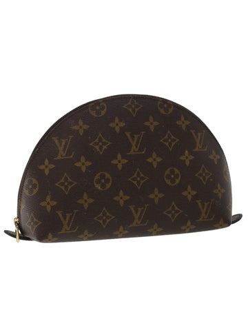 Monogram Cosmetic Pouch with Zipper Closure