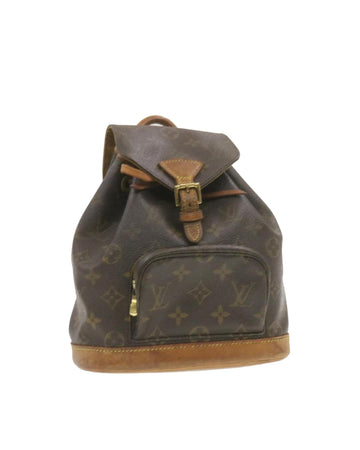 MCM PVC Leather Boston Bag with Shoulder Strap - Black