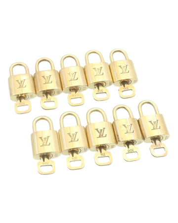 Padlock 10set Gold Tone LV Auth