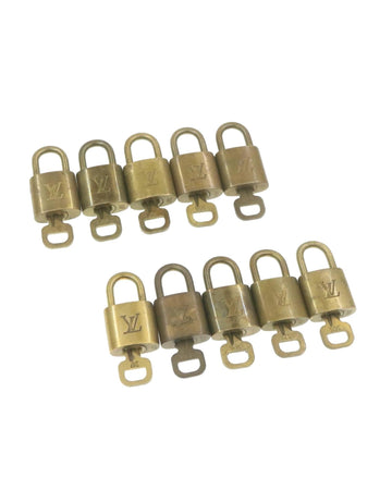 Louis Vuitton Padlock 10set Padlock Gold Tone LV