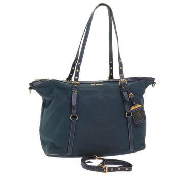 Navy Synthetic Shoulder Bag with Name Tag and Guarantee Card