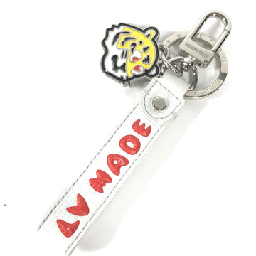 LOUIS VUITTON key ring MP3225 leather white NIGO collaboration Dragonne LV MADE mens Used