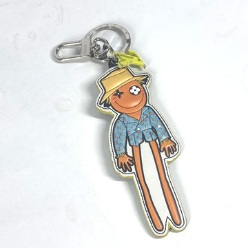 LOUIS VUITTON key ring MP2922 leather Brown LV Friends Monogram Porto Cre LV Scarecrow Women Used