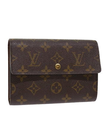 Monogram Canvas Wallet with Clasp Button - Preowned