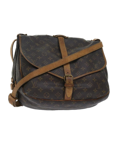 Monogram Canvas Shoulder Bag with Adjustable Strap