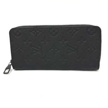 LOUIS VUITTON Long Wallet Purse M69047 Taurillon Clemence Leather black Monogram Zippy wallet  Vertical mens Used