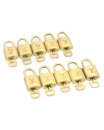 Padlock 10set Gold Tone LV Auth