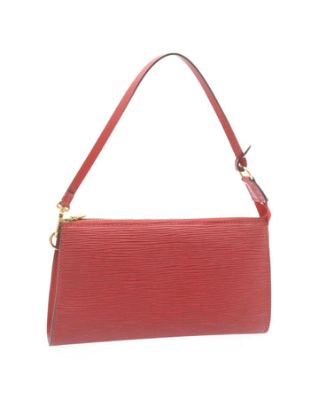 Epi Pochette Accessoires Pouch Red LV Auth 23311A
