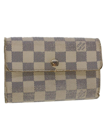 Damier Azur Canvas Wallet with Clasp Button - CD Rank