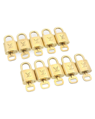 Padlock 10set Padlock Gold Tone LV Auth