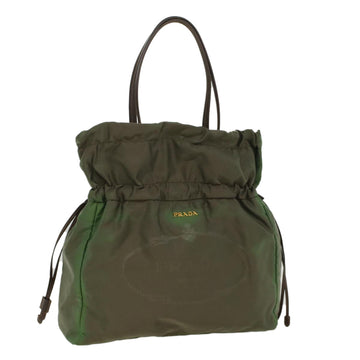 Khaki Synthetic Shoulder Bag