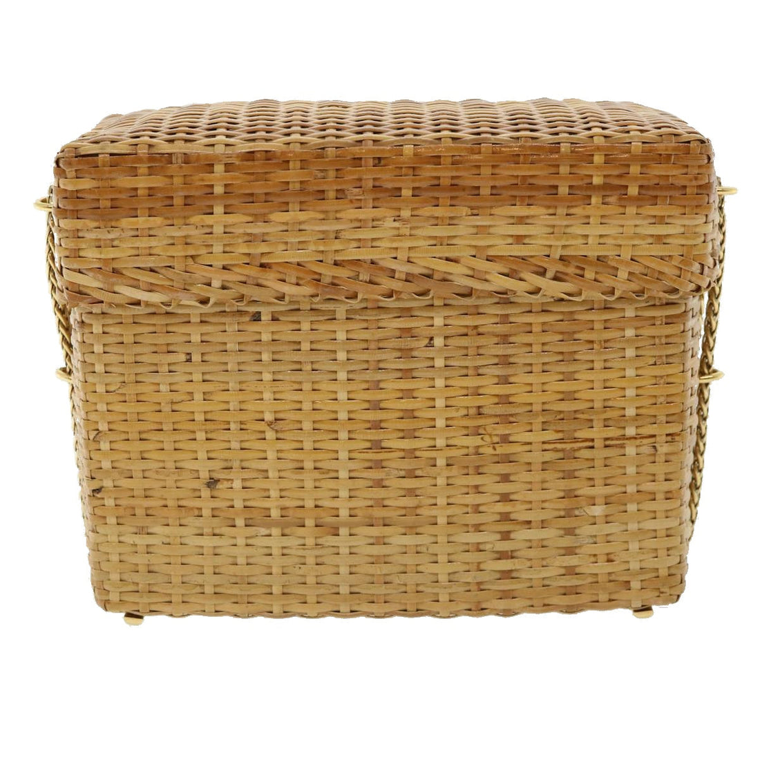 Brown Straw Shoulder Bag