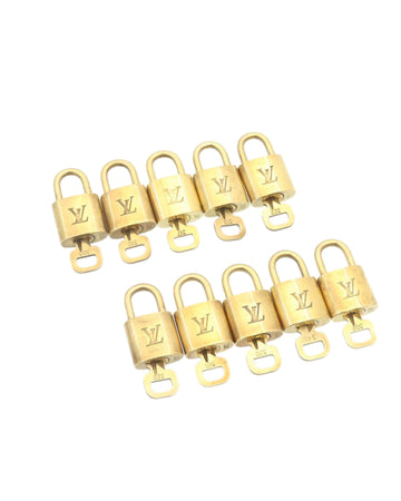 Padlock Gold Tone LV Auth