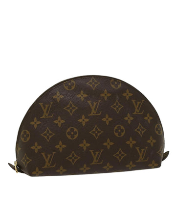 Monogram Cosmetic Pouch with Zipper Closure